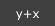 y+x